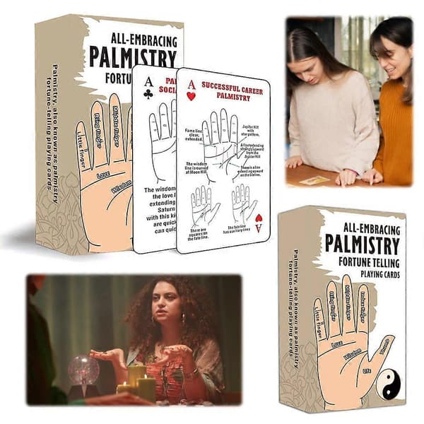 Håndlæsning Fortune Telling Spillekort Unik Oracle Deck til Selvopdagelse til Spil