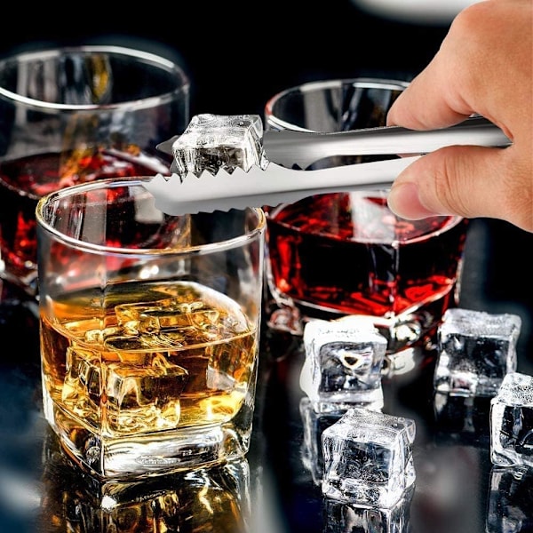 10 stk Rustfritt Stål Is Sukker Tang Mini Servering Tang Små Tang for Mat Søtsaker Brød Kake Kjøkken Bryllup Fest Bar Bøtte B