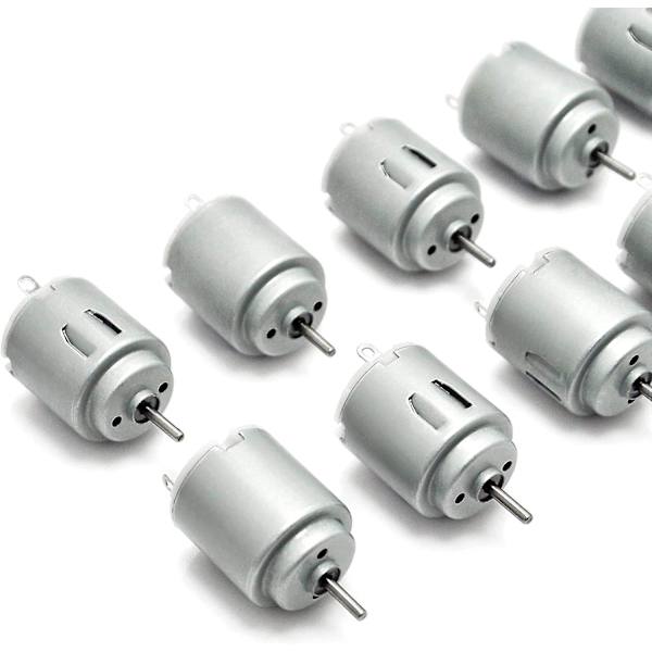 10 kpl DC-moottoria 140 Mini sähkömoottori DC 3-5v 6300 RPM DIY-projekteille