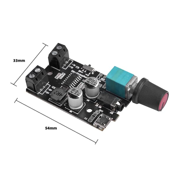 Mini Forstærker Board Stereo Output 2 Arbejdsmodi Lydforstærkningsmodul til Butik Teater Højttaler