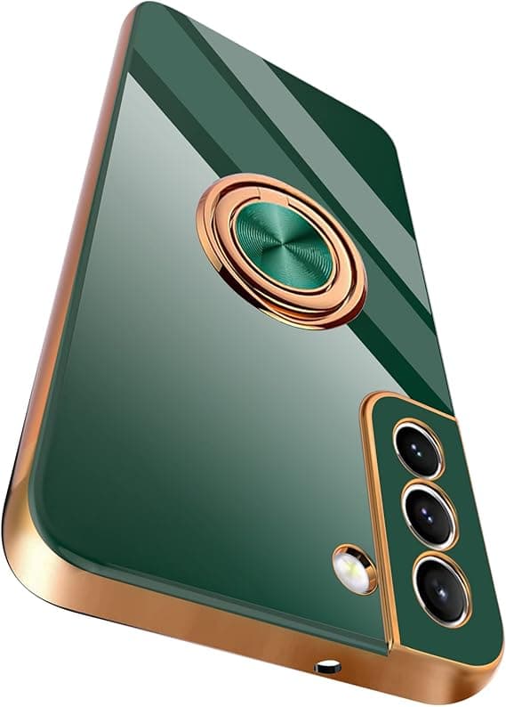 Kompatibelt deksel for Samsung Galaxy S21 FE med ringholder
