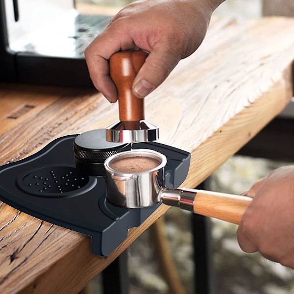 Kaffe Maskine Måtte Skridsikker Gummi Tamping Station Barista Espressomaskine Tilbehør