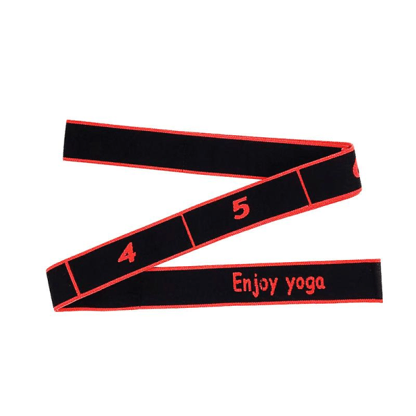 Yogabälte, hippodance Yogarem 2 delar Multi Loop Yogabälte, Stretch elastisk rem med 8 öglor för fitness