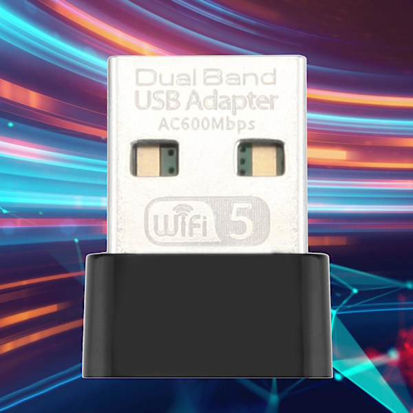 Trådløst nettverkskort PC Bærbar PC Wifi Adapter Usb Dongle Wlan Mottaker 2.4g/5.8g