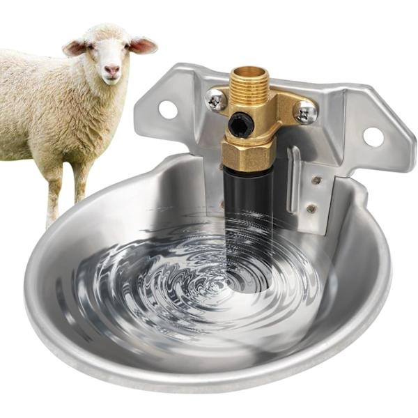 Automaattinen Lammas Vedenkulho, Ruostumattomasta Teräksestä Tehty Vedenjakaja Vaskiventtiilillä, Karjan Juomaveden Varusteet Lammas Kauris Koira Porsaat Vasikka (S Silver