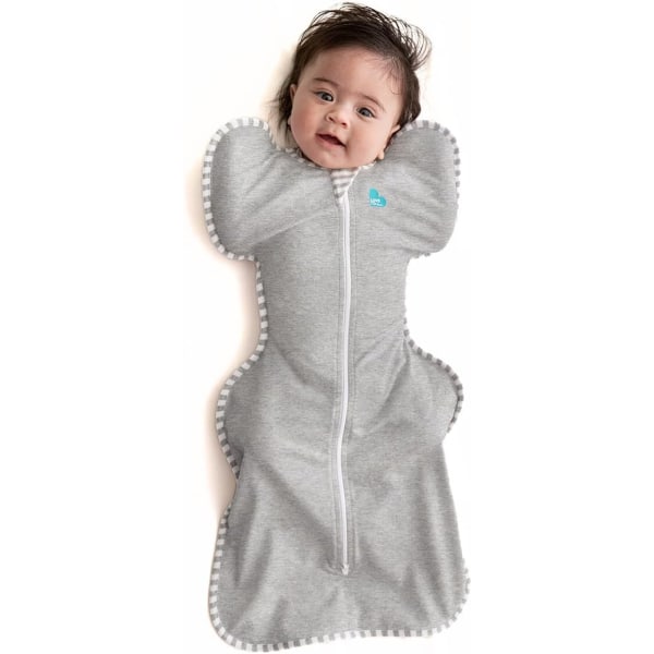 Swaddle Up (3,5-6kg), Idealisk för måttliga temperaturer (20-27°C), Arms Up Position, Självlugnande, Höftfrisk, Dubbel dragkedja för enkla blöjbyten, G S S