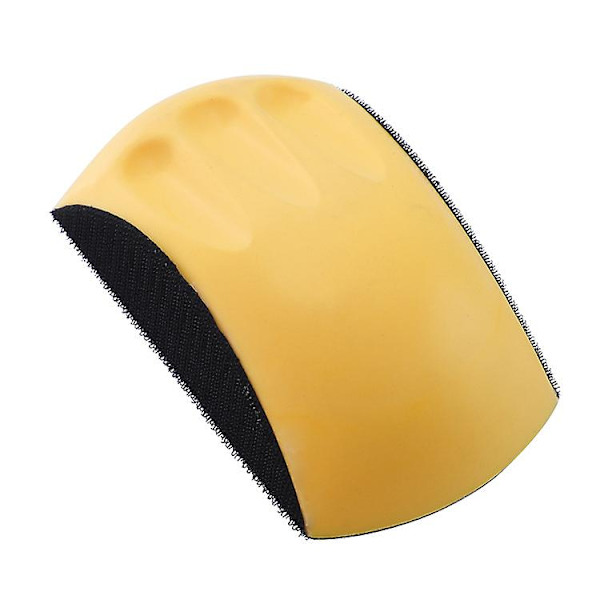 Sandsvamp för handpolering, Slipmaskinstillbehör Detaljslippapper Slipdisk Skrubbpoleringsverktyg Passar Trä Möbel (1st, Gul)