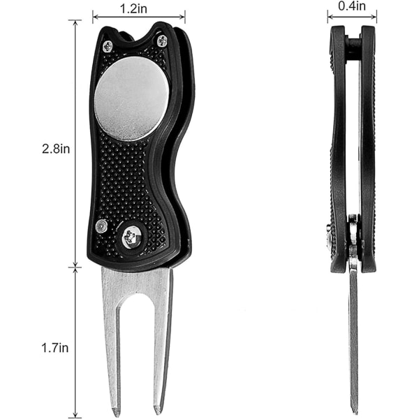 Golfkøllebørste Rille-renser med innebygd vannspray og krok, Golf Rille-rensingsbørste for Golfballkølle Våt Skrubb, Golfballrenser med Ext