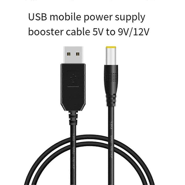 USB-latauskaapeli DC 5V - 12V 1A Step UP -muunninsovitin USB-kaapeli tehostinkomponentilla
