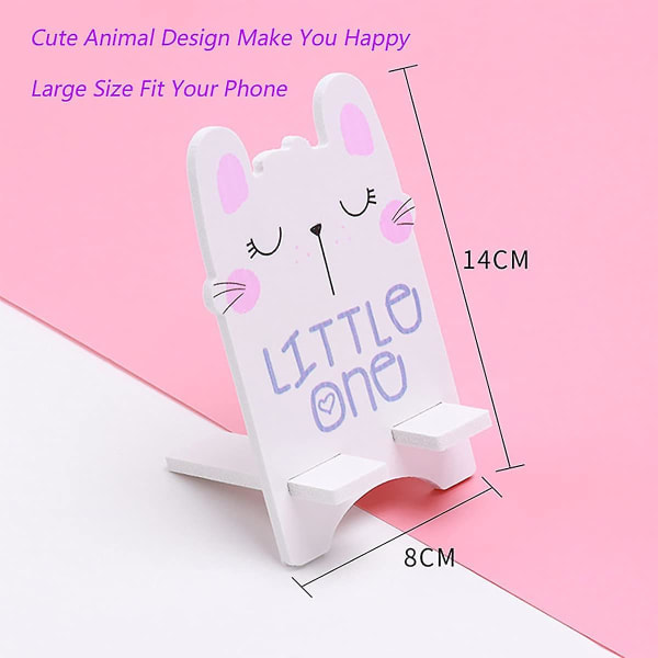 Mobiltelefonstativ, 3 stk Cute Animal Cat Panda Dragon Mobiltelefonstativ, vanntett treplastplate, kompatibel med de fleste telefoner