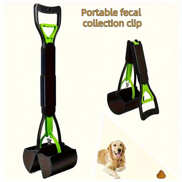 Foldbar og bærbar hundeposeopsamler — Tilbehør til rengøring efter hund — Holdbart ABS-plast