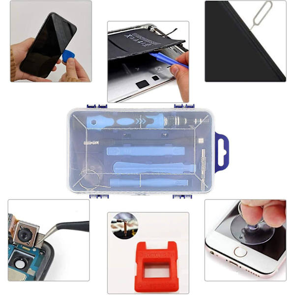 115 i 1 magnetisk precisionsskruvmejselsats, bärbar miniskruvmejsel reparationsverktyg för demontering av bärbar dator, smartphone, klocka, glasögon, dator (blå