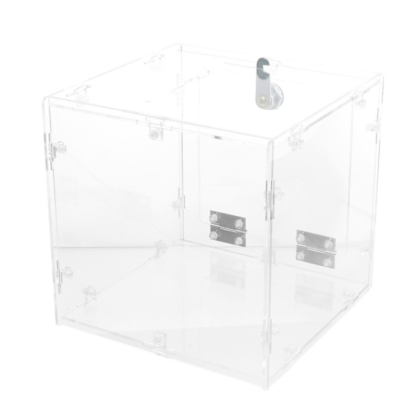 Klar Akryl Display Donation Box Stemmeboks Billet Forslag Beholder