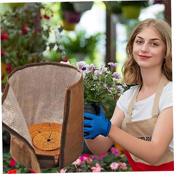 Blomsterpotte Dæk Isolering Frostbeskyttelse Plante Fleece Anti-Frys Potte Dæk Vinter UV-Sikker Plantebeskyttelsespose Style1