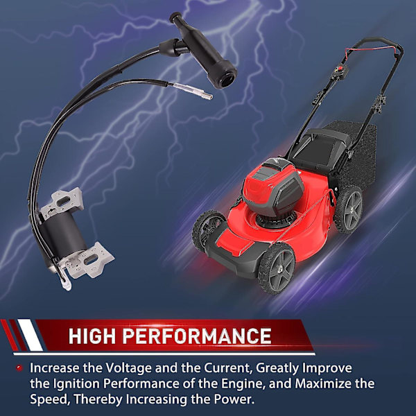 Tennpluggspolenhet for Gx120 Gx140 Gx160 Gx168 Gx200 5.5hk 6.5hk Motor Generator Plensklipper