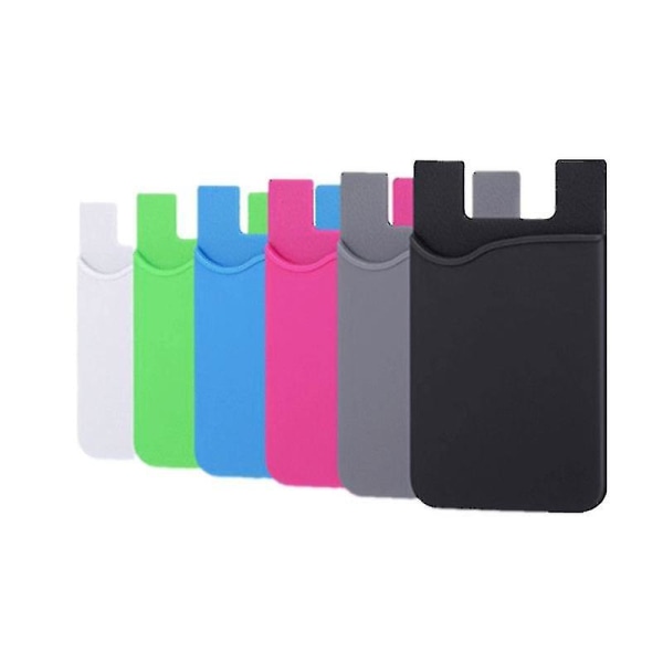 Zk-6-pack Mobiltelefon Universal Kortholder/lommebok Adhesive Multicolor