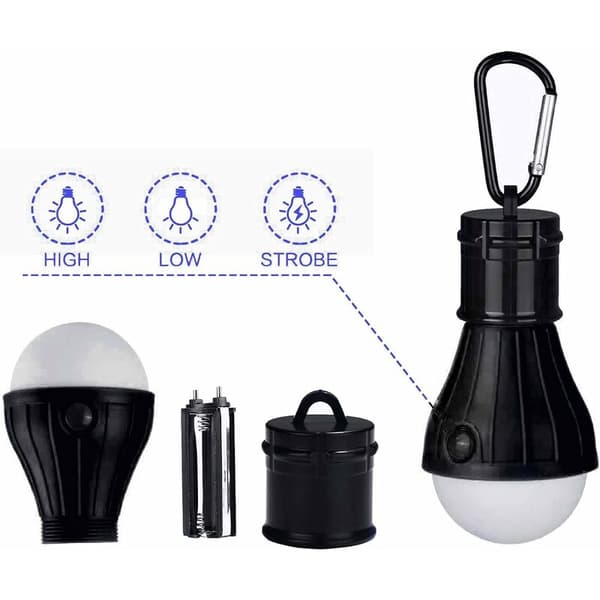 Camping Lantern, 4X LED Camping Lamp Lantern Battery Powered Camping Lamp, 3 Modes Waterproof Emergency Night Portable Flashlights for Camping