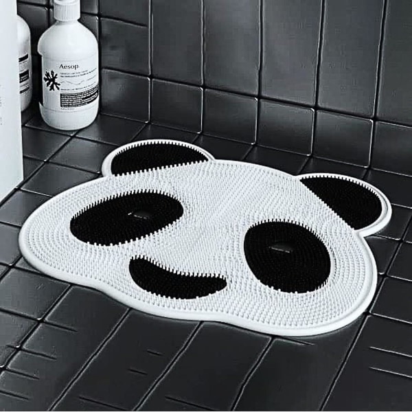 Cute Panda Bath Mat Non-slip Shower Mat With Suction Cups And Foot Massage, Bathtub Mat For Bathroom Floor