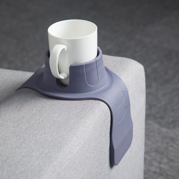 Koppholder for sofa, kaffekoppholder, grå