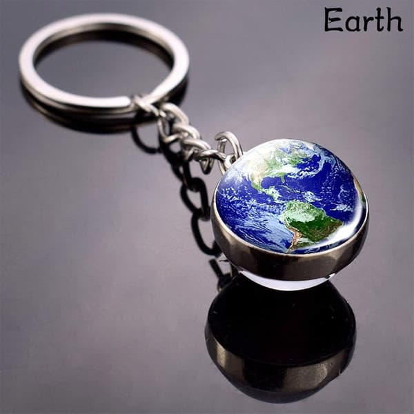 Solsystem Planetanheng Nøkkelring Tilbehør Glød i Mørket Earth