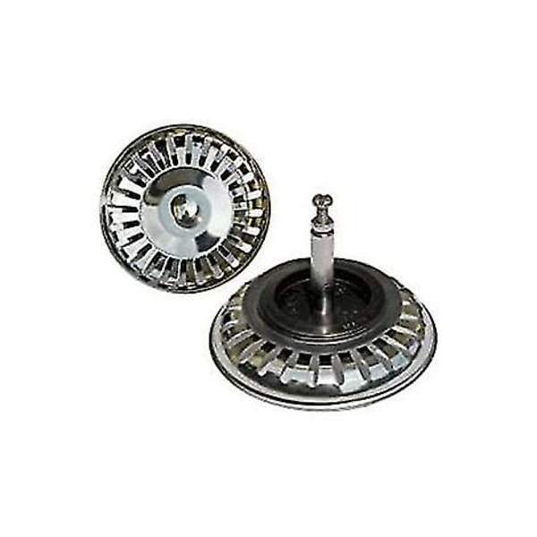 2 stk. Universal Kurv Si  8cm Rustfrit Stål Køkkenvask Filter Vask Stop Hy
