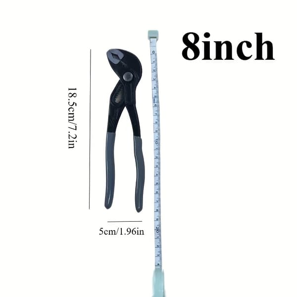 1 Multi-grip tang / Professionel multifunktionsnøgle — Krom-vanadium stål, industriel bredåbnende tang