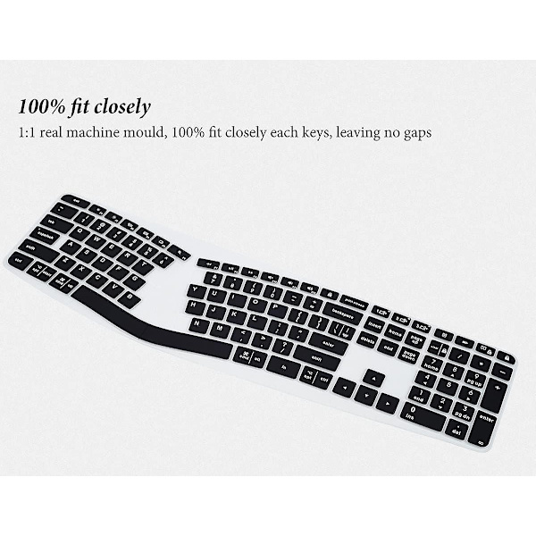 Tangentbordsskydd för Logitech K860 ergonomiskt tangentbord, Logitech Ergo K860 trådlöst ergonomiskt tangentbordsskydd, K860 delat tangentbordstillbehör-bl