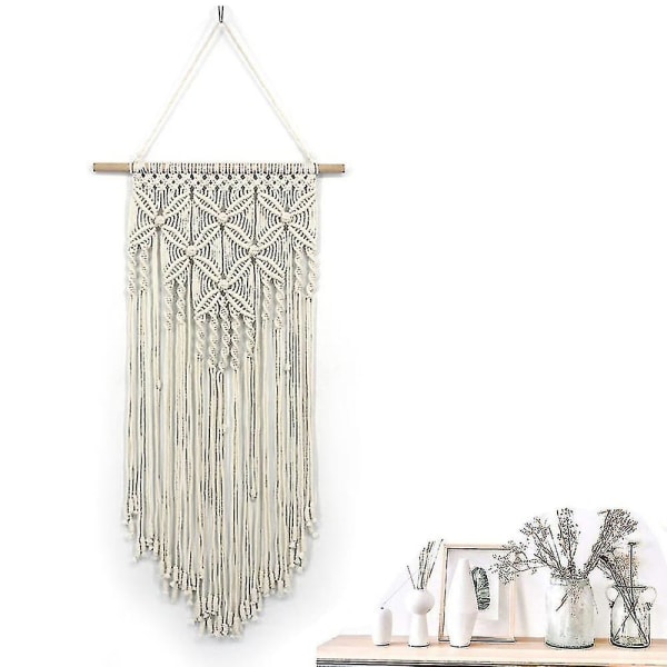 Väggbonad, Boho Macrame Väggbonad Handgjord Vävd Väggkonst Macrame Gobeläng För Sovrum Kontor Hem Väggdekor