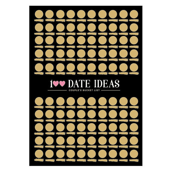 100 päivämäärä-ideaa raaputusjuliste pariskunnan seikkailuparille motivaation tarkistuslista