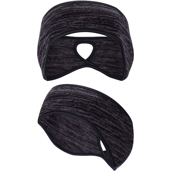 Fleece-pannband med hästsvans (1 st), Öronvärmare Polar Fleece Öronmuffar Pannband för Män och Kvinnor Vinterlöpning Yoga Skidåkning Utomhussporter