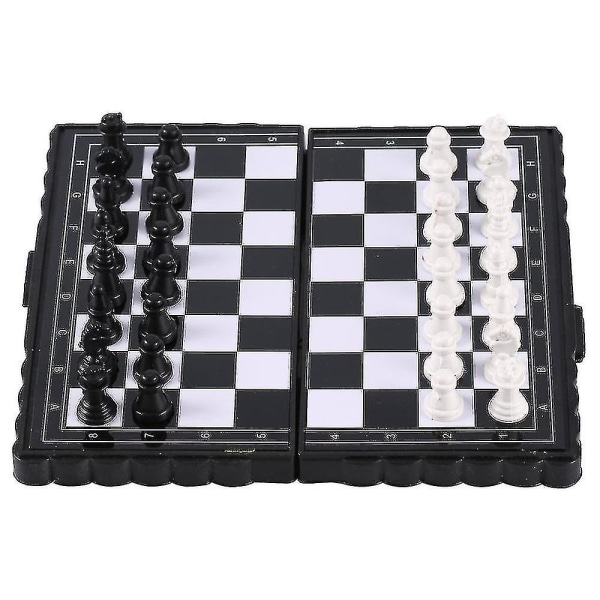 1setin minikansainvälinen shakki taittuva magneettinen muovinen shakkilaudan lautapeli kannettava lastenlelu kannettava 2021