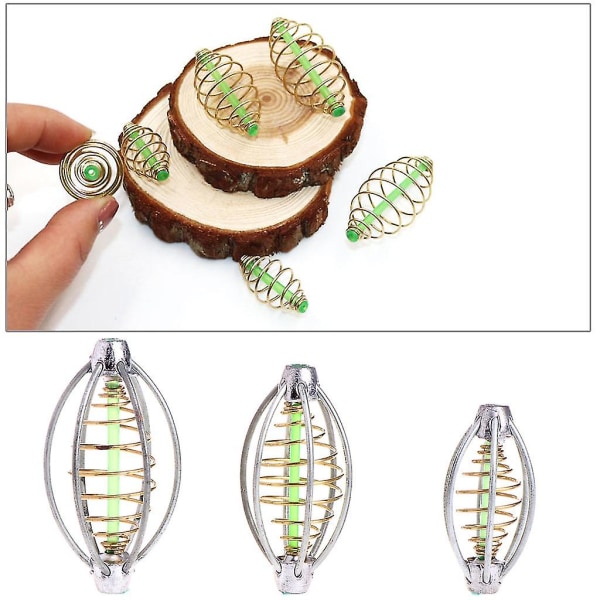 6-tråds metode karpefiske materfôrer svømmefôrer fjær bly synk 5cm 6cm 7cm