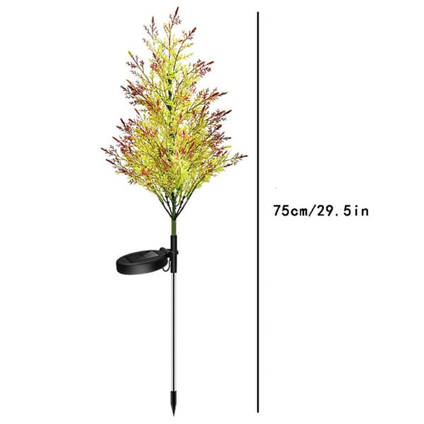 2 stk. blomsterformede solcellelamper, dekorative flerfarvede lys, der skifter farve