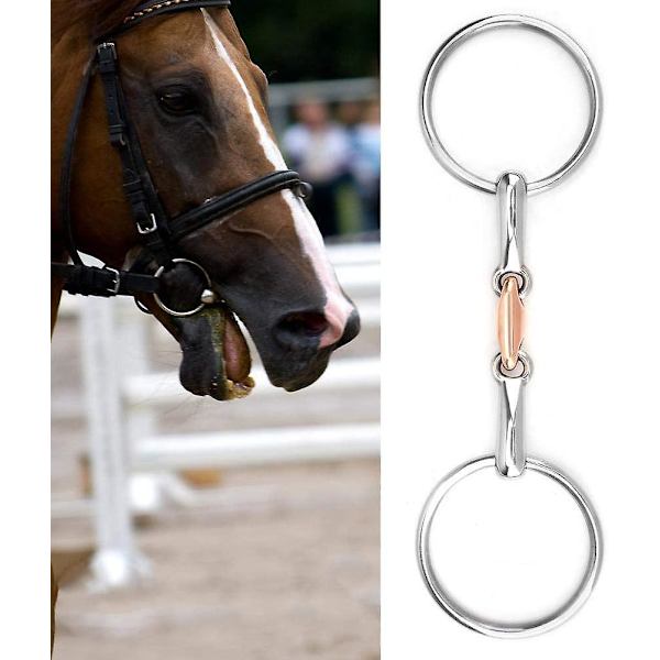 Munrulle - Rostfritt Stål Rostfri Tjocklek Bit Lös Munstycke Rulle Giftfri För Häst (1st, Silver)
