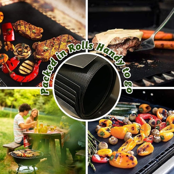 Bbq Grillmatta - Återanvändbar non-stick ugnsfoder för grillning och bakning, värme