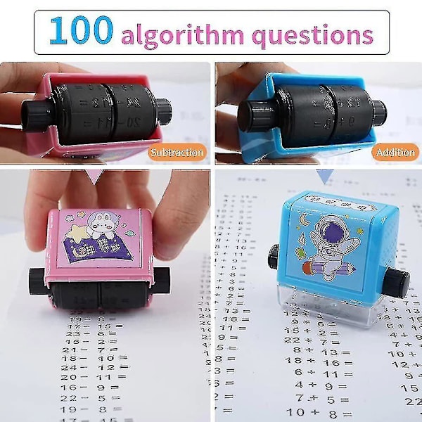 Rulle Digital Undervisnings Stempel, Inden for 100 Undervisnings Matematik Øvelses Spørgsmål Addition