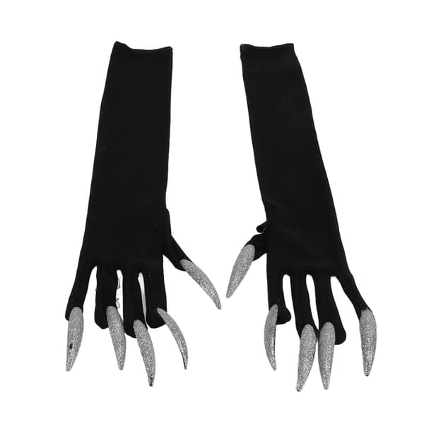 Halloweenhandsker lavet af polyester, åndbare, holdbare, vaskbare, kostumetilbehør til fest