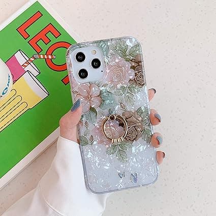 Kompatibel med iPhone 11Pro cover (5,8 tommer), med søde blomster