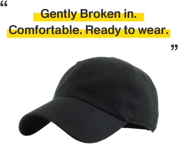 Lavprofil bomullscap menn kvinner baseballcap pappa-hatt justerbar