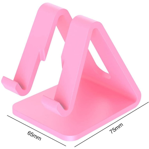 Mobiltelefonhållare Tabletthållare - Mobiltelefonhållare Desktoptelefonhållare Bärbar tabletthållare Skrivbord Organizer (rosa)