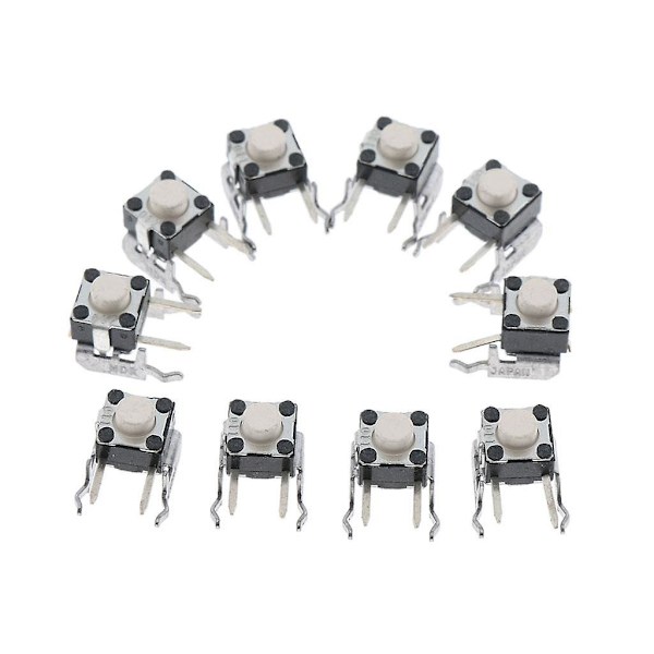 10-pack LB RB Taktila Switch Bumper-knappar för 360 One-kontroll Vita