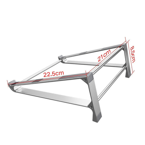 Bærbar computerholder Ipad Macbook Notebook Stand(1stk,sølv)