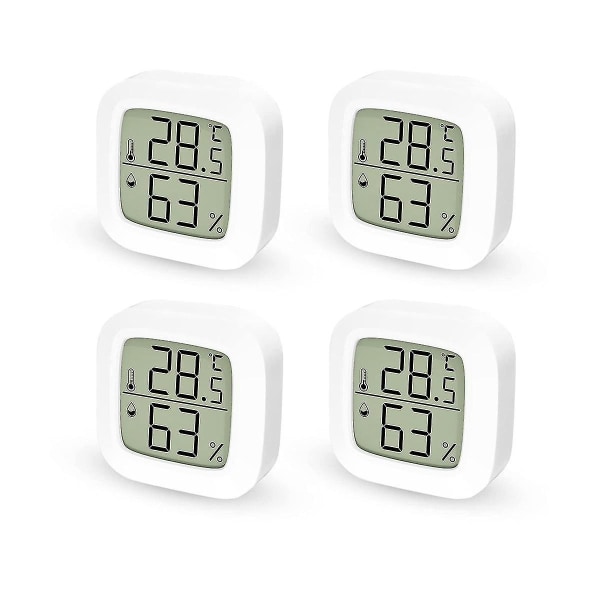 Inomhus Termometer Set, Digital Termometer Hygrometer Mini LCD Inomhus Termometer, Digital