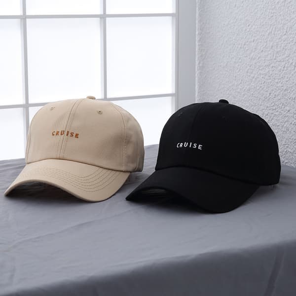 Bokstavsbroderad hatt justerbar baseballkeps Khaki