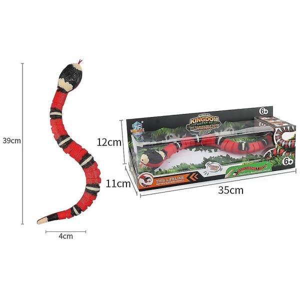 Interaktivt legetøj til kæledyrskatte, realistisk simulering, smart sensing slange legetøj, bevægeligt elektrisk tricky indendørs legetøj