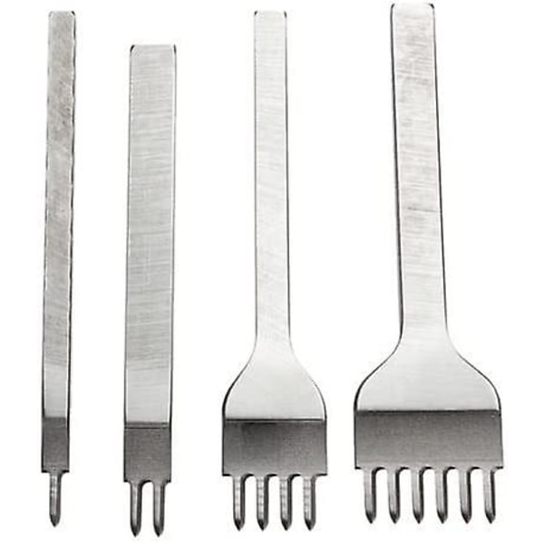 4mm 1/2/4/6 0,2-takket metal diamant snørebånd syning saks sæt diy læder hul punch læder håndværk værktøjssæt