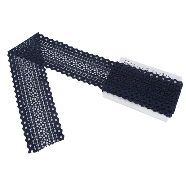 Båndkant Syning Tilbehør Gaveindpakning Tilbehør DIY Materiale 10 Yard 3.5cm Bredde Mørkeblå
