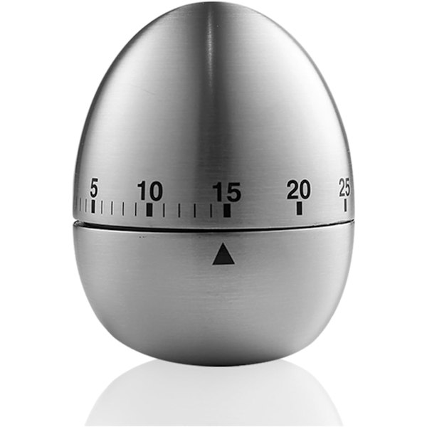 60-minutters eggtimer, kjøkkentimer for matlaging, opptrekks-timer 0-60 minutter, klasseromstimer, visuell timer for barn, mekanisk eggformet timer for