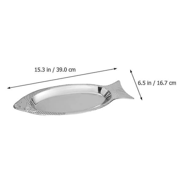 Galaxy Fisk Serveringsfad Rustfrit Stål Fiskefad til Kød Appetizer Dessert Fisk