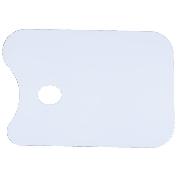 Hvid - 1 stk, Pigmenteret palet - Stor/flad/rektangel - 25,5*37cm
